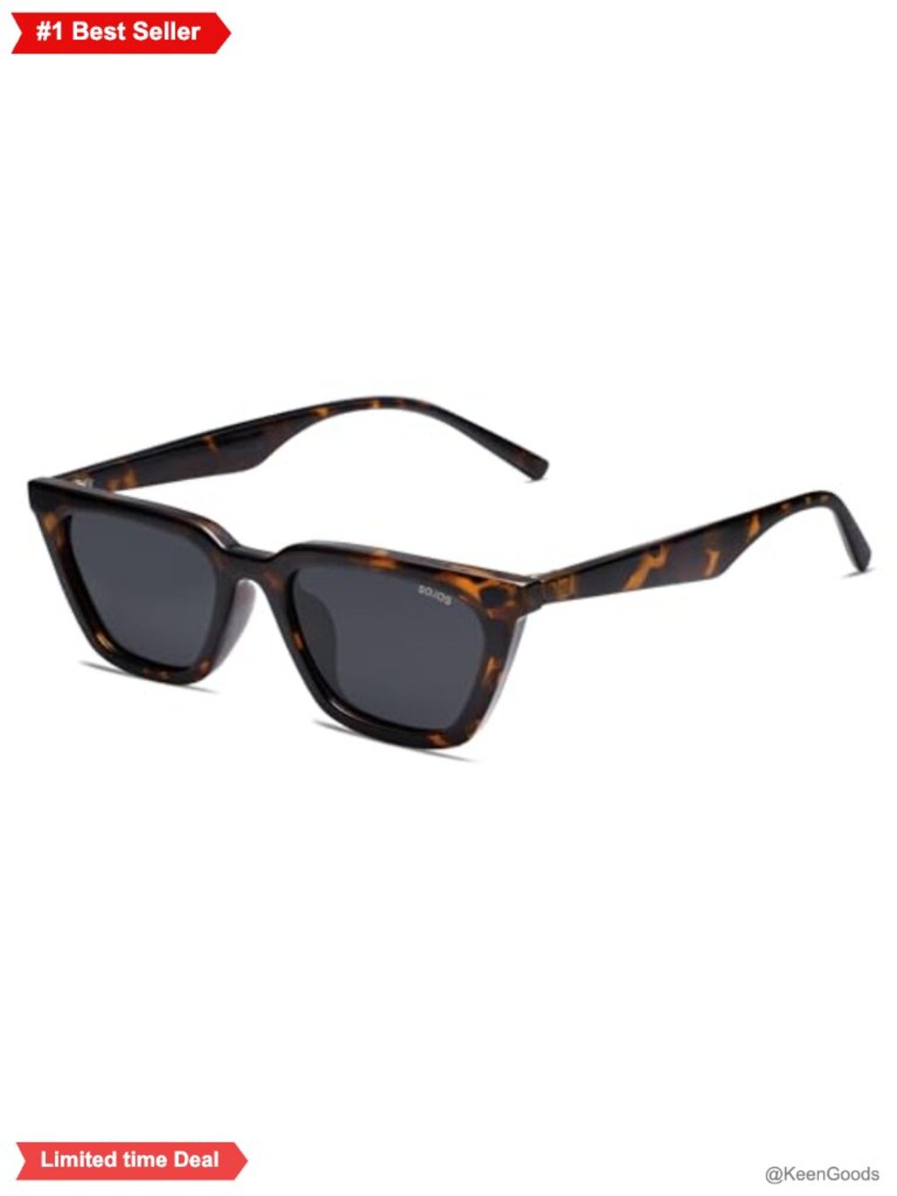 Polarized Square Cateye Sunglasses UV400 Full Frame Retro Trendy